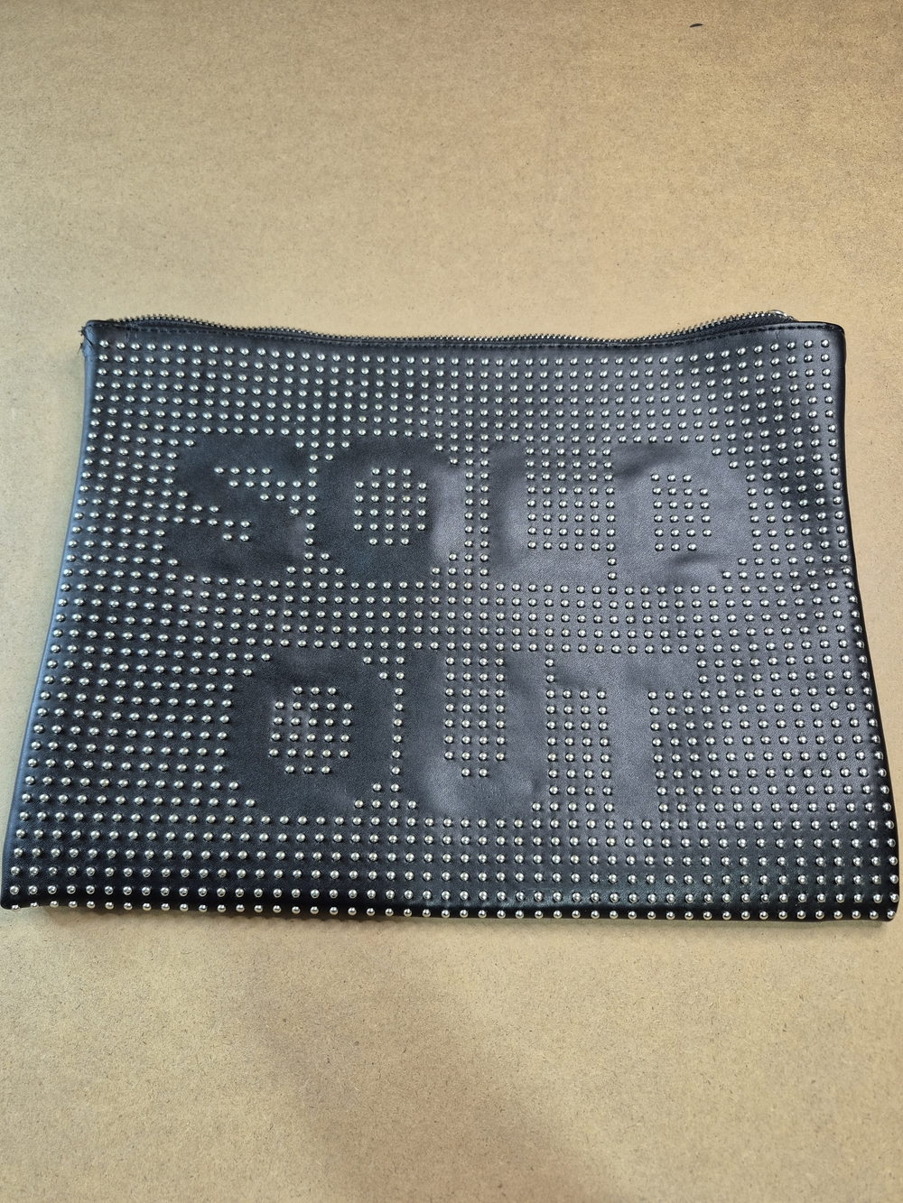 Zara Black Interior Zip Pouch
